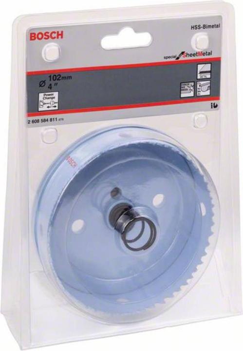 Immagine prodotto Bosch Professional Zubehör Sega a tazza speciale per lamiera, 102 mm, 4 pollici (102 mm)