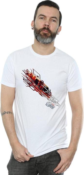 Actual product image Mens Avengers Iron Man Shooting Burst T-Shirt (XL)