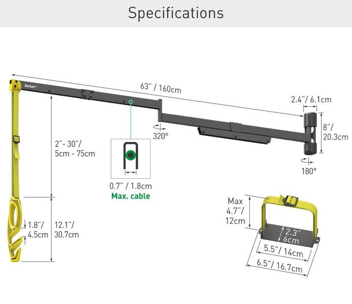 Image du produit Barkan Ladekabel Halterung für Fahrzeuge
