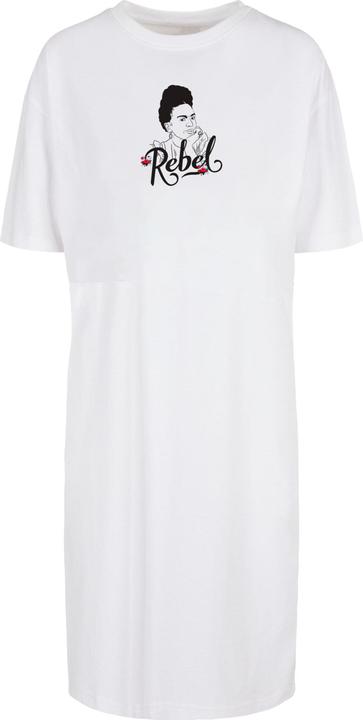 Produktbild Merchcode Ladies Frida Kahlo - Rebel two Organic Oversized Slit Tee Dress - 117821 (XL)