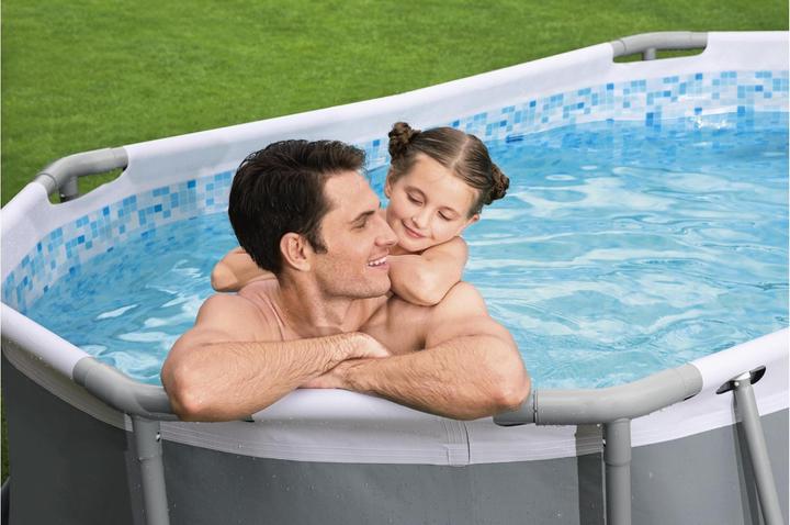 Immagine prodotto Bestway Set piscina fuori terra Steel Pr o MAX 3,05 m x 2,00 m x 84 cm (305 x 200 x 84 cm)