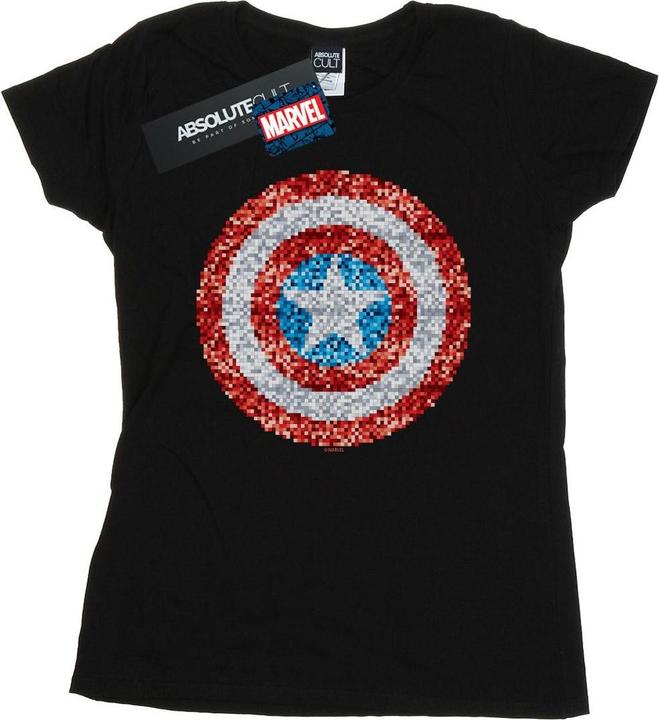 Produktbild Captain America Pixelated Shield TShirt (XXL)