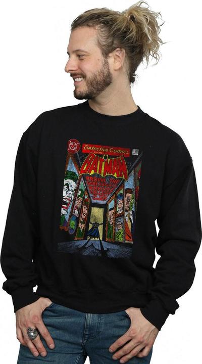 Actual product image Mens Batman Rogues Gallery Cover Cotton Sweatshirt (M)