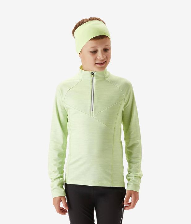 Image du produit Inovik Maillot de ski de fond enfant manches longues - XC S TS 100 jaune (140)