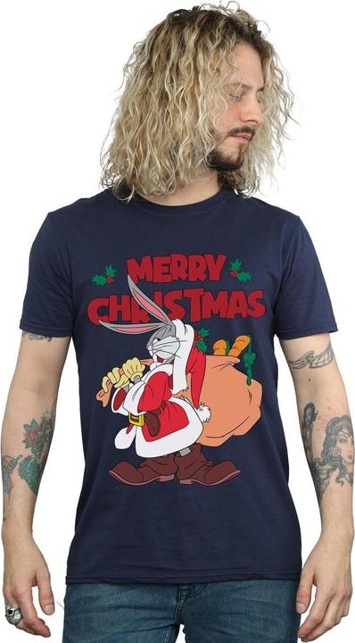 Immagine prodotto Looney Tunes Santa Bugs Bunny Maglietta Uomo (XXL)