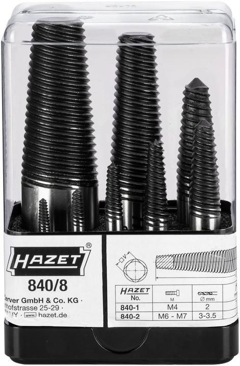 Immagine prodotto HAZET Serie di estrattori viti 840/8 ∙ Numero utensili: 8
