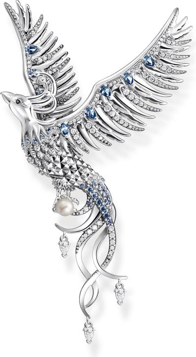 Thomas Sabo Pendant Phoenix with Blue Stones Silver (925 silver)
