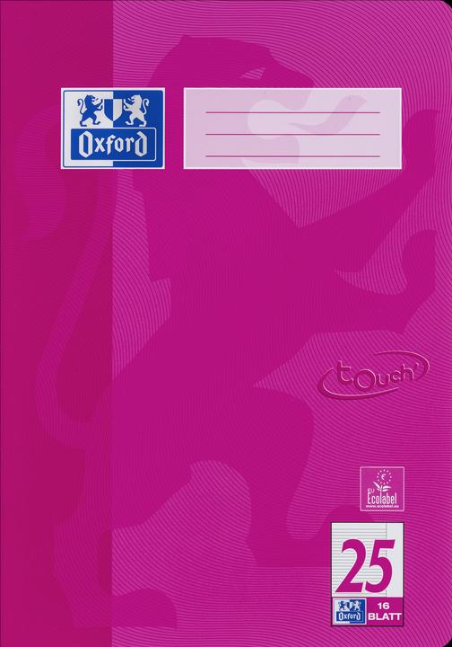 Actual product image Oxford Exercise book, A4, ruling 25 (A4, Lined, Hardcover)