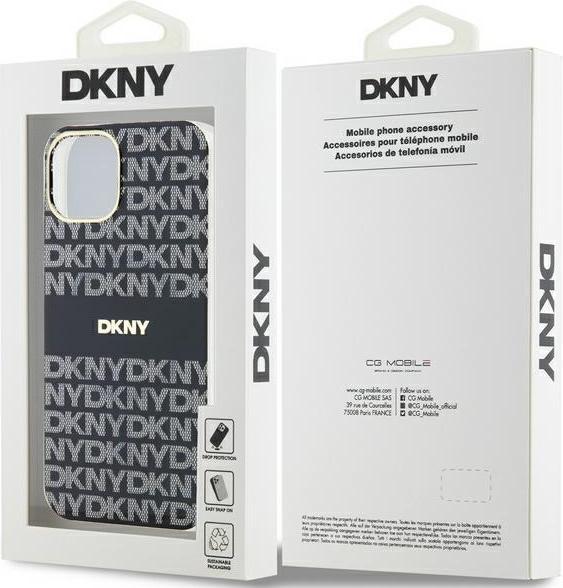 Immagine prodotto DKNY DKHMP15MHRHSEK Custodia rigida per iPhone 15 Plus / 14 Plus 6,7" in acciaio/ nero IML Mono e (Apple iPhone 15 Plus)