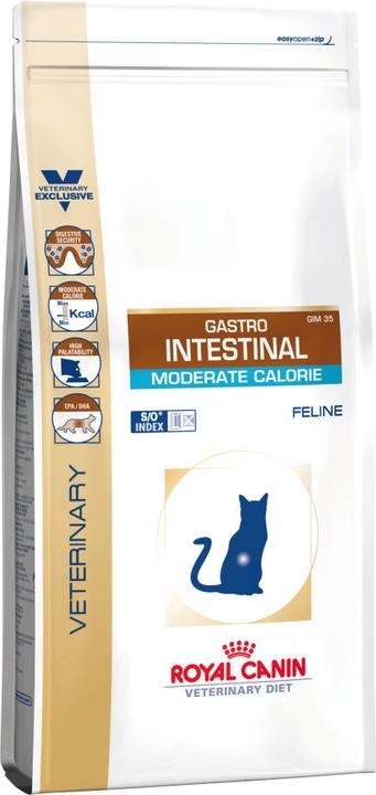 Produktbild Royal Canin VD Cat Gastro Intestinal Moderate Calorie 400g (Adult, 1 Stk., 400 g)