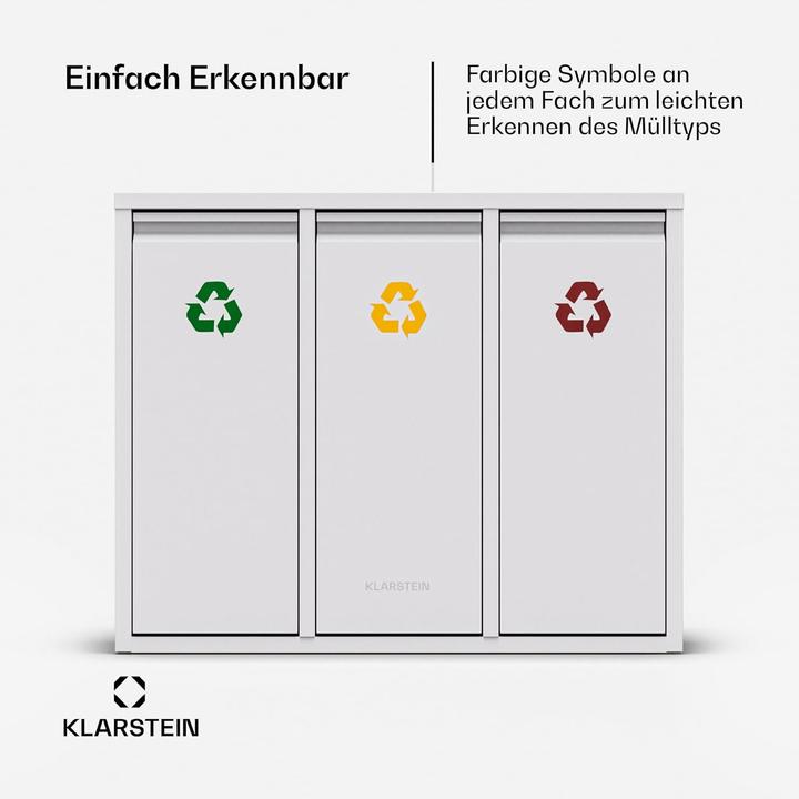 Immagine prodotto Klarstein 3-in-1 Mülleimer (45 l)