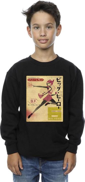 Immagine prodotto Disney Big Hero 6 Baymax Honey Lemon Newspaper Felpa Ragazzi (104)