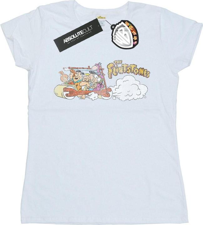 Produktbild The Flintstones Family Car Distressed TShirt (XXL)