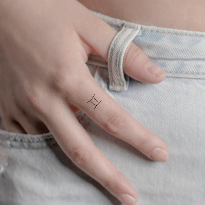 Produktbild minink Temporäres Tattoo – Sternzeichen Zwillinge