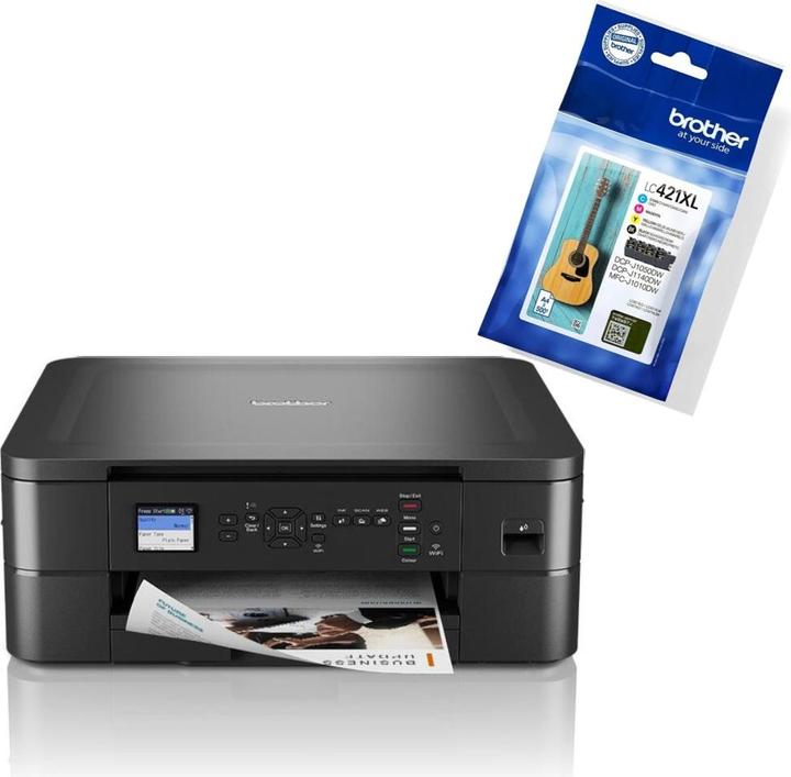 Produktbild Brother Produktset 1 x Drucker DCP-J1050DW + 1 x Tinte LC-421 XL Value Pack (Tintenpatrone, Farbe)