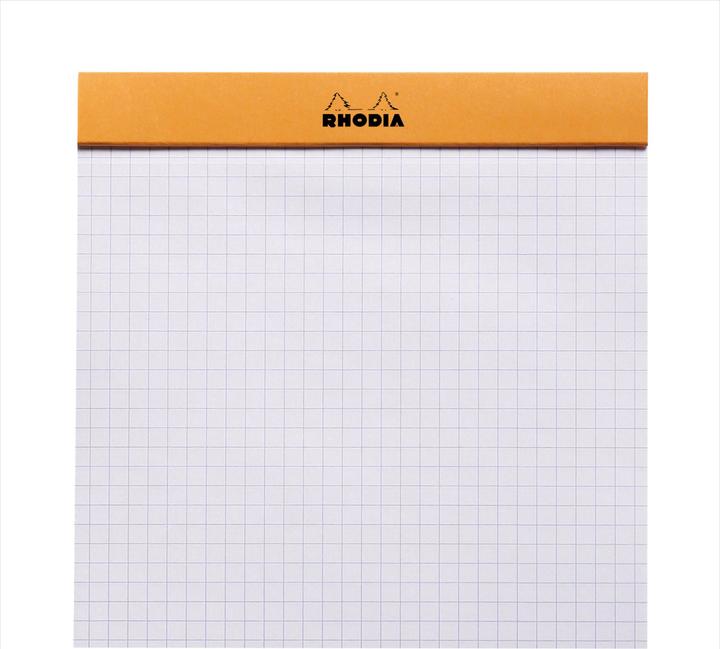 Actual product image Rhodia Blocks stapled 80g Basics (A1, Checked, Soft cover)