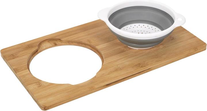Image du produit Cook Concept Planche à découper avec passoire - Bambou