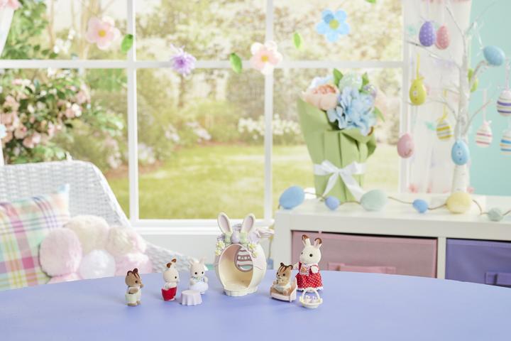 Actual product image Sylvanian Families Babyhasen Osterspass Spielset