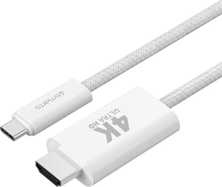 Image du produit 4smarts Câble USB-C vers HDMI 2m blanc (2 m, USB Type C, HDMI)