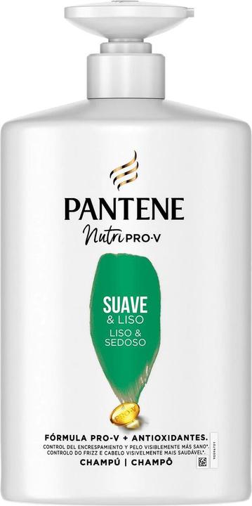 Pantene Nutri Pro-V Shampoo Formula Pro-V Antioxidants for Frizzy and Rebellious Hair 2 x 1000ml Gentle and (2000 ml, Flüssiges Shampoo)