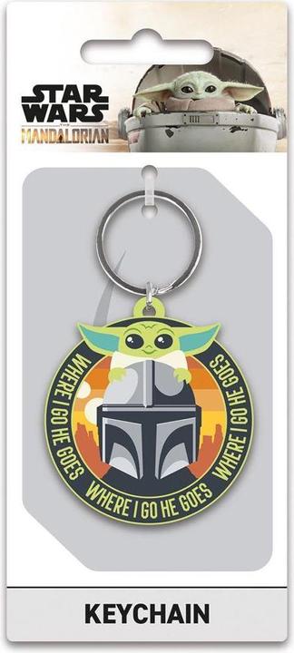 Produktbild Star Wars Where I Go He Goes Gummi Schlüsselanhänger