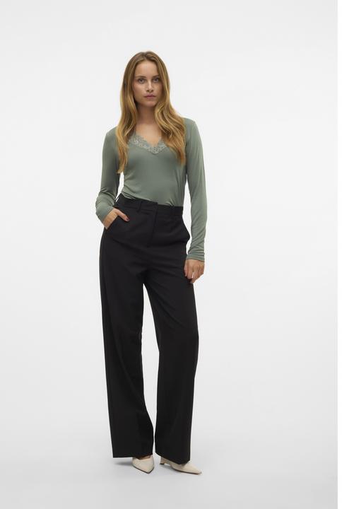 Produktbild Vero Moda Vmrosa Ls V-Neck Lace Top Ga Jrs Noos (XS)