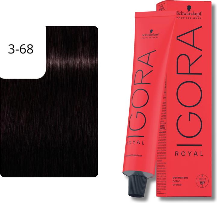Actual product image Schwarzkopf Professional Igora Royal (3-68 Dark Brown Chocolate Red)