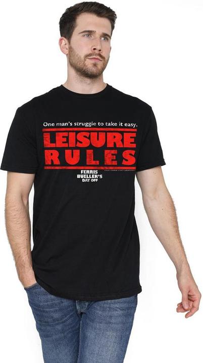 Image du produit Ferris Bueller´s Day Off Ferris Bueller's Day Off - T-shirt LEISURE RULES - Homme (L)