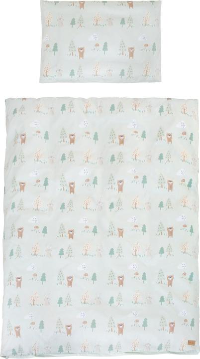 Image du produit Roba Kinderbettgarnitur 4-teilig Woodland Buddies (100 x 135 cm, 40 x 60 cm)