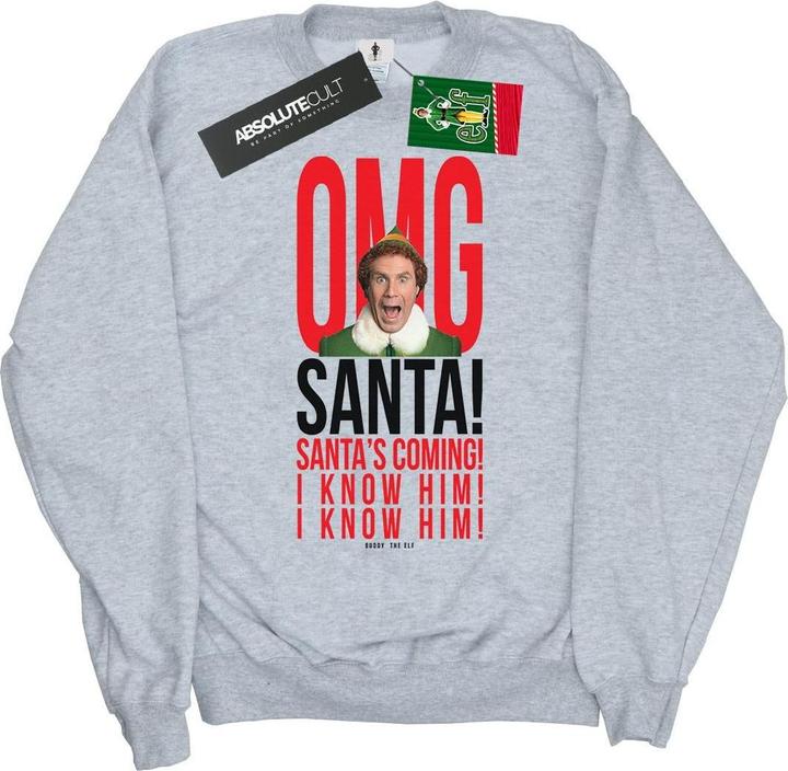 Immagine prodotto Elf OMG Santa I Know Him Felpa Ragazzi (152, 158)