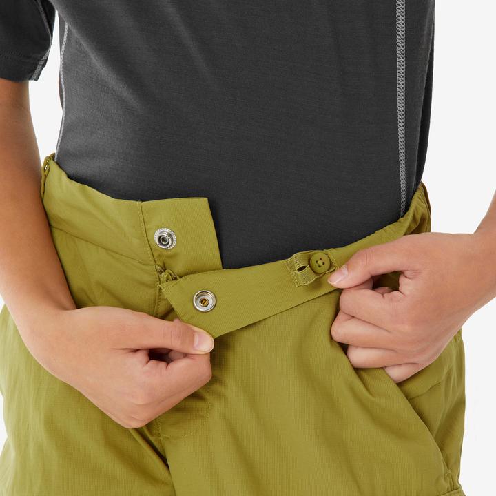 Image du produit Quechua Pantalon modulable de randonnée enfant 7-15 ans, MH500 khaki jaune (140)
