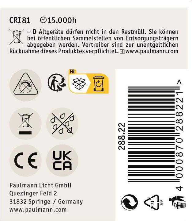 Produktbild Paulmann Stiftsockel (GY6.35, 3.50 W, 300 lm, 3 x, G)