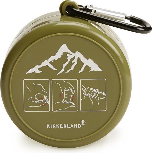 Immagine prodotto Kikkerland Bicchiere pieghevole con scomparto per pillole (CU340)