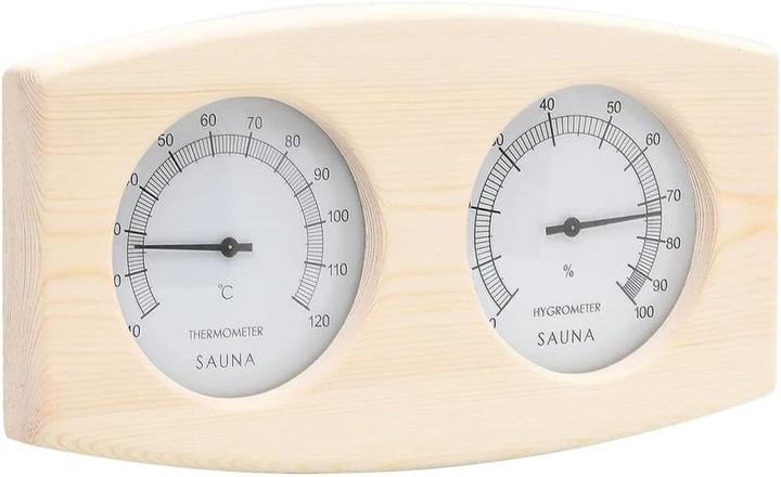 Image du produit VidaXL Hygrothermographe de sauna et sablier 2 en 1