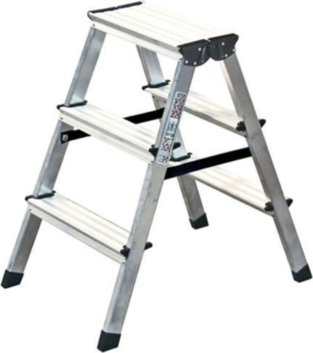 Productafbeelding Krause Aluminium dubbele trapladder, zonder wielen (Steigers, 80 cm)