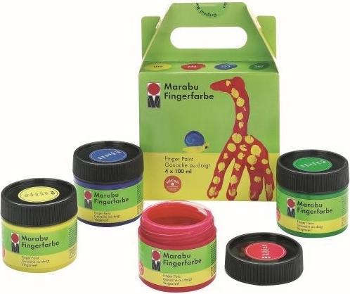 Immagine prodotto Marabu Vernice a dito (Giallo, Rosso, Blu, Verde, 100 ml)