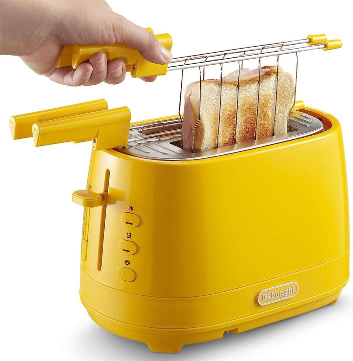 Actual product image De'Longhi CTLAP2203 Toaster, Yellow