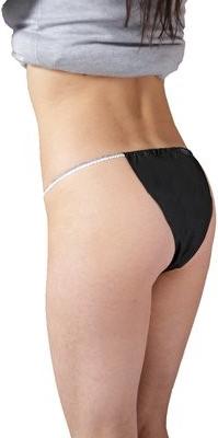 Actual product image Wellness disposable panties ladies black 100 pcs.