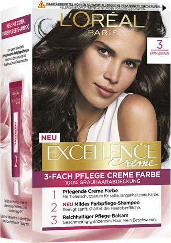 Immagine prodotto L'Oréal Paris Cura a 3 pieghe color crema (3 marrone scuro, Cura a 3 pieghe color crema)