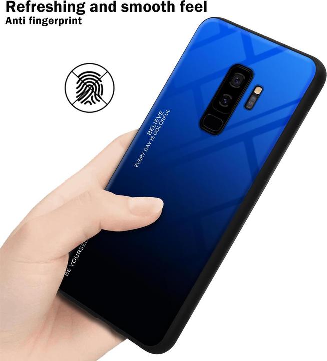 Actual product image Cadorabo TPU 2 colors glass cover (Samsung Galaxy S9+)