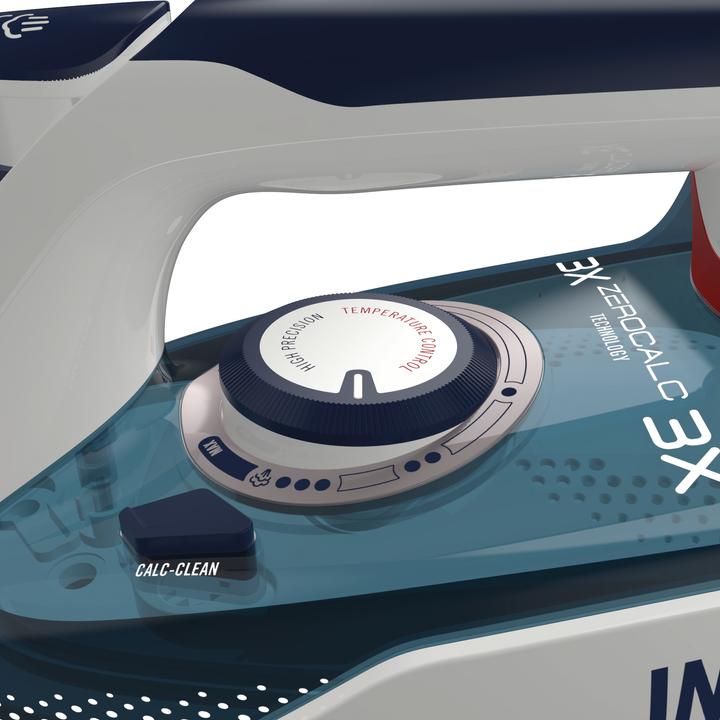 Image du produit Imetec ZeroCalc Z1 2500 Fer à repasser à vapeur et à sec Acier inoxydable Couleur feuille de thé (2200 W, 120 g/min)
