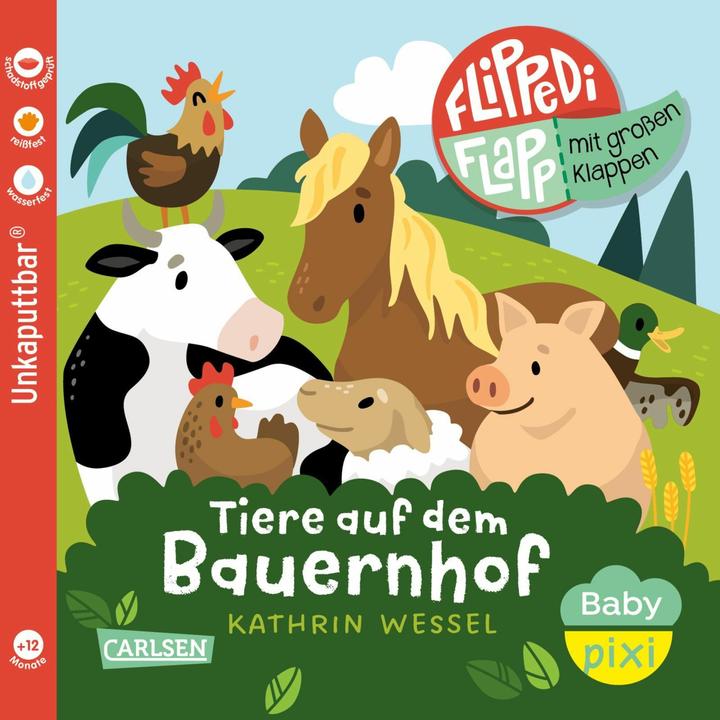 Baby Pixi (incassable) 141 : Flippediflapp : Les animaux de la ferme (Allemand)