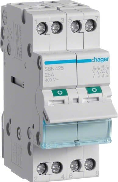 Actual product image Hager Controller Multiple 25A 4P (SBN425)