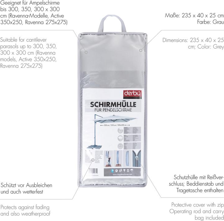 Produktbild Derby Schirmhülle für Pendelschirme Ravenna 300