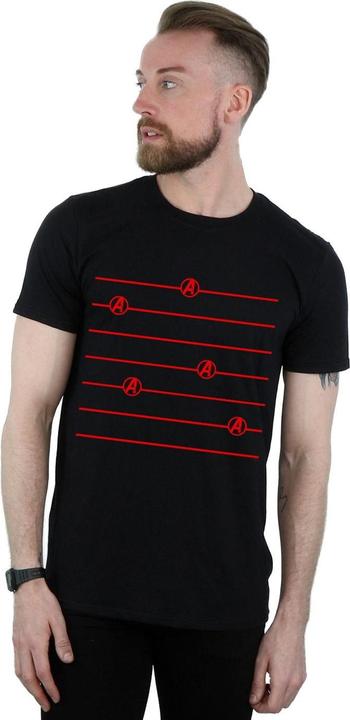 Produktbild Avengers Endgame Logo Stripes TShirt (M)