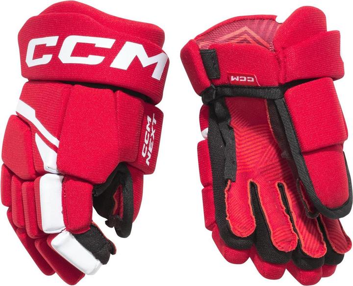 Immagine prodotto CCM Guanti da hockey NEXT SR (13"/33 cm, bianco/nero) (13)