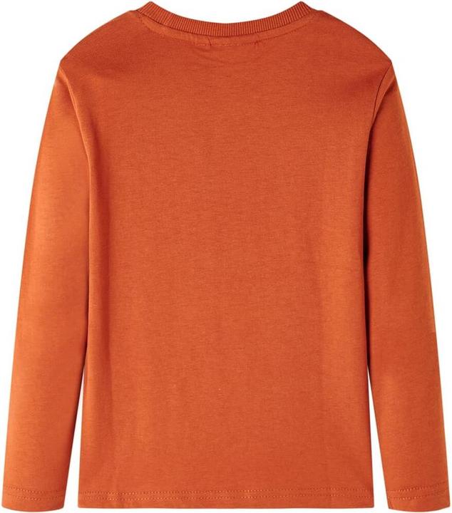Image du produit VidaXL T-shirt manches longues enfant marron rouille 128,Matière : 100 (128)