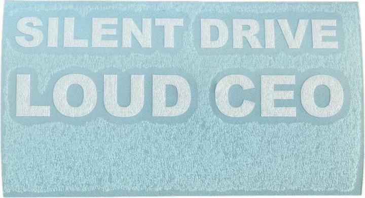 Actual product image Vds Silent Car Loud CEO