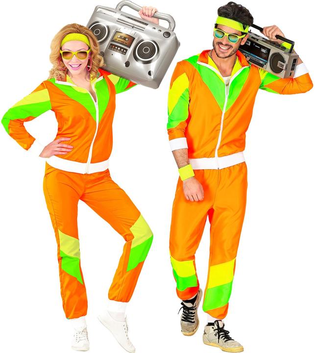 Image du produit Widmann années 80 - Tenue de sport neon (XXL)
