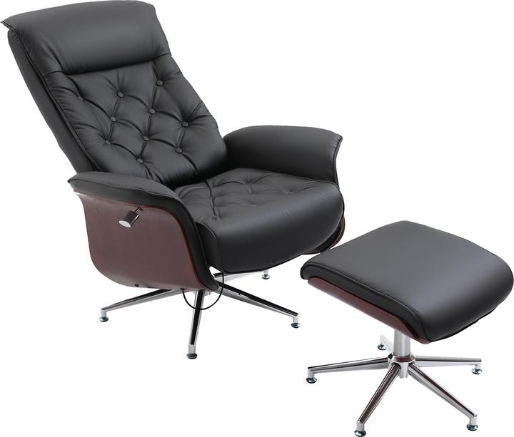Produktbild Homcom Chesterfield Sessel mit Hocker